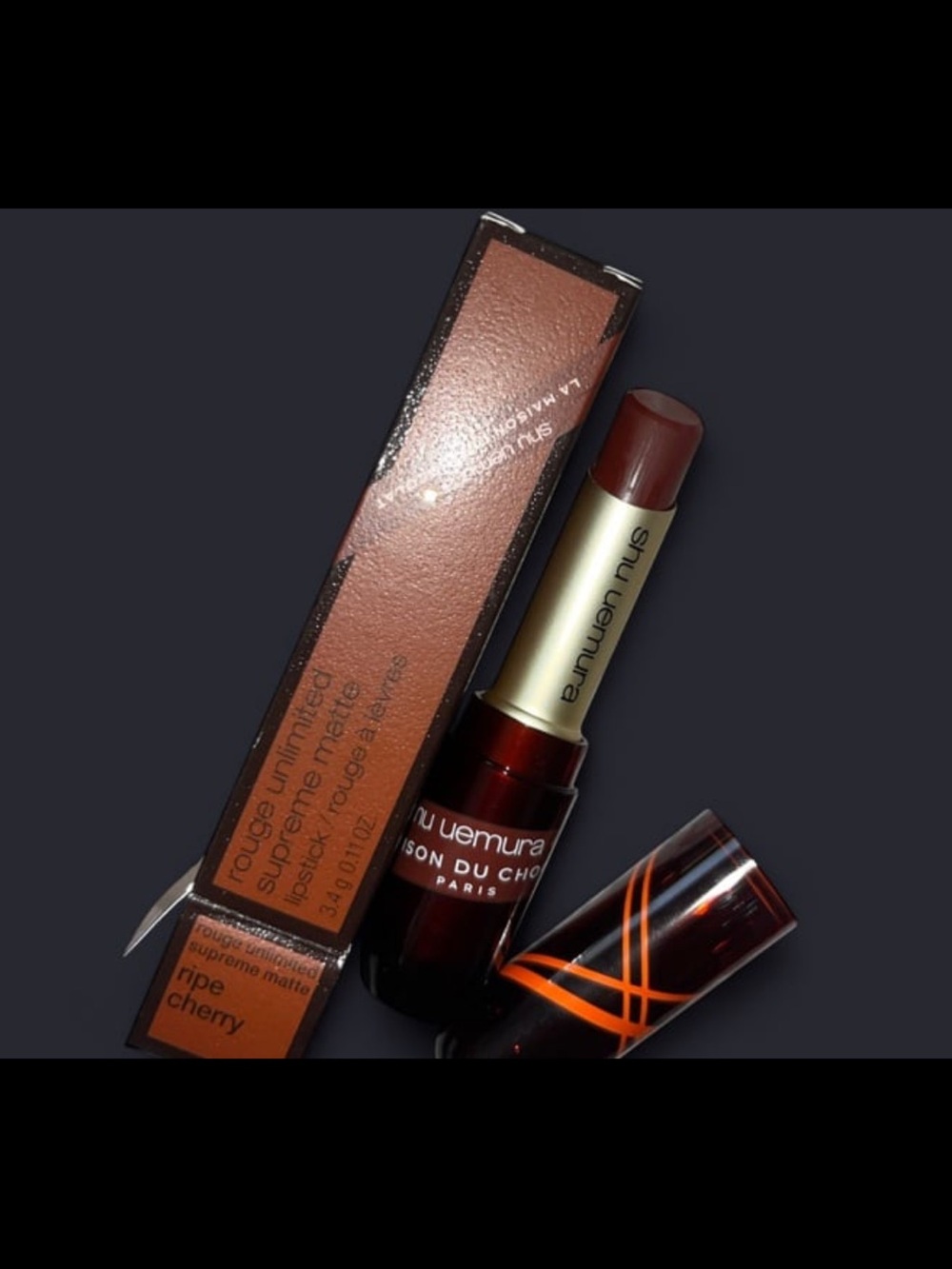 Shu Uemura Rouge Unlimited Supreme Matte Lipstick - Ripe Cherry - Picture 3 of 3